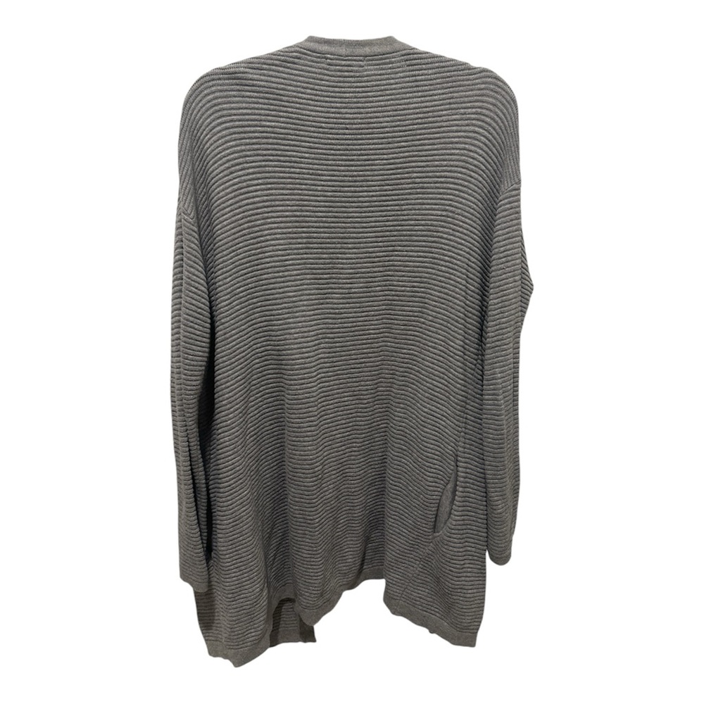 H&M Ribbed Gray Cardigan Sweater - Picture 2 of 4